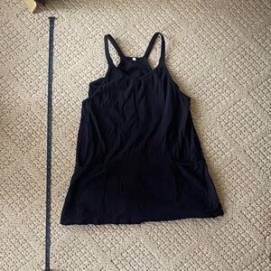 Sleek Black Mini Dress with shorts